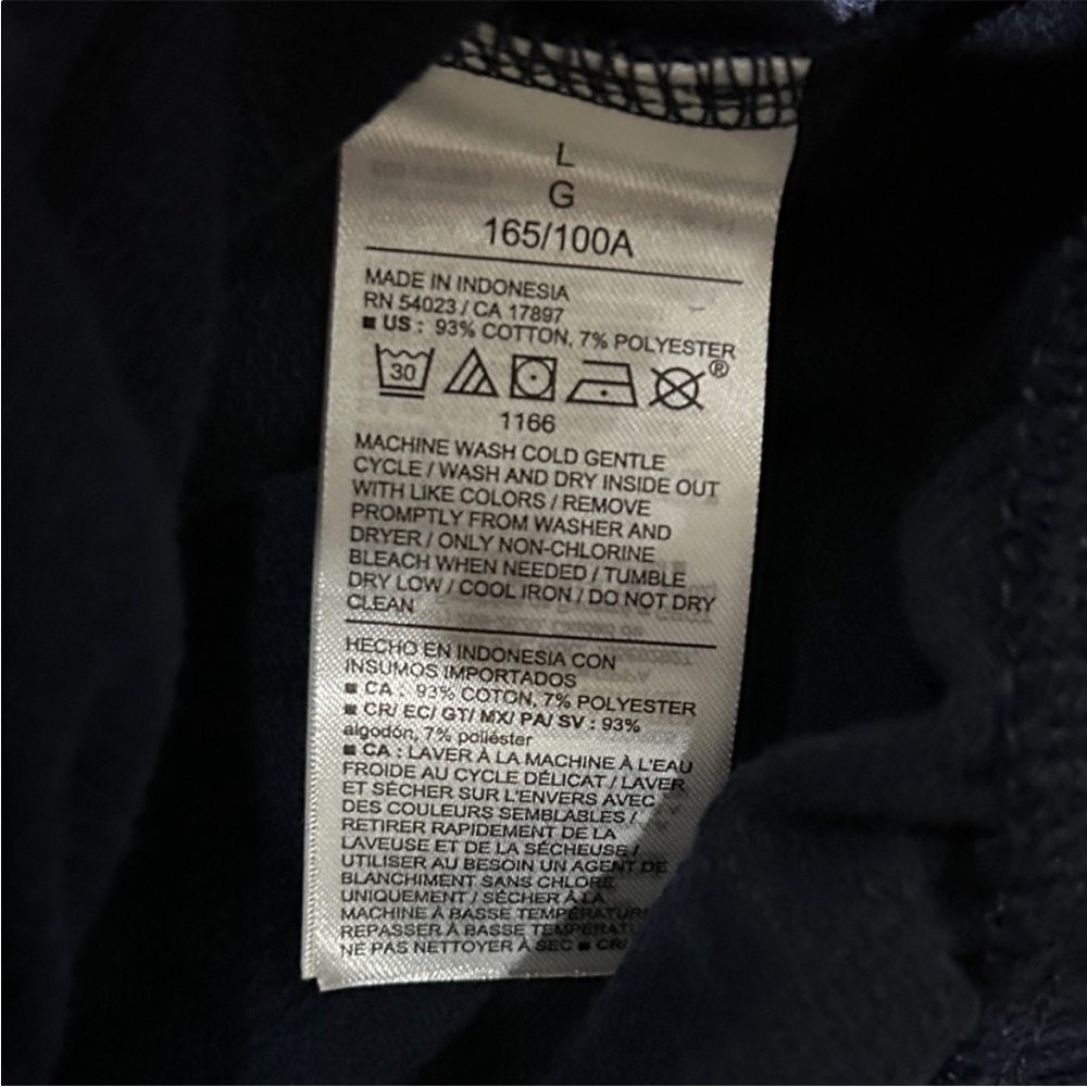 Old Navy Button Up Funnel Neck Women's Navy Sweater - Picture 3 of 4